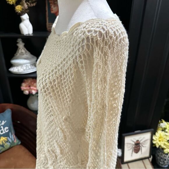 Hillary Paige vintage crochet floral tunic top dress size Small - Picture 7 of 11